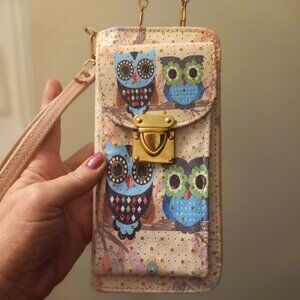 Owl Wristlet Crossbody
